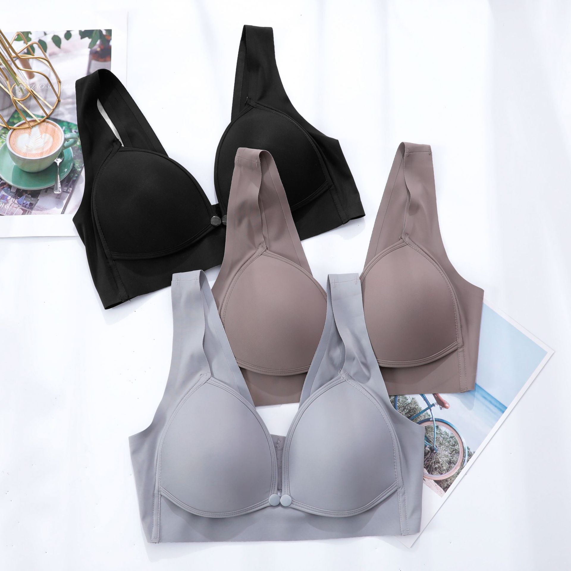 Picture of Breastfeeding Underwear Foreign Trade Special for Vietnam Southeast Asia Comfortable Gather Anti-sagging Pregnancy Bra Summer Thin Pregnancy
