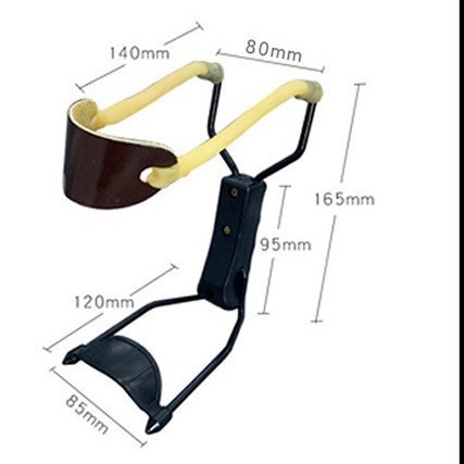 Picture of Power-Assisted Slingshot, Black Handle, Power-Assisted Wrist Slingshot, Kidsren's Traditional Toy Temple Fair Slingshot, Two-Yuan Running Jianghu Slingshot Frame