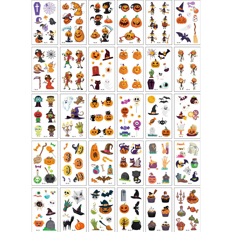 Picture of New scar Halloween tattoo stickers funny horror scar stickers waterproof realistic tattoo stickers 