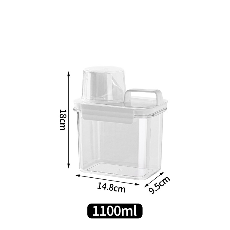 Picture of Sealed Jar Grain Kitchen Storage Food Grade Transparent Plastic Jar Box Snacks Dry Tea Storage Jar