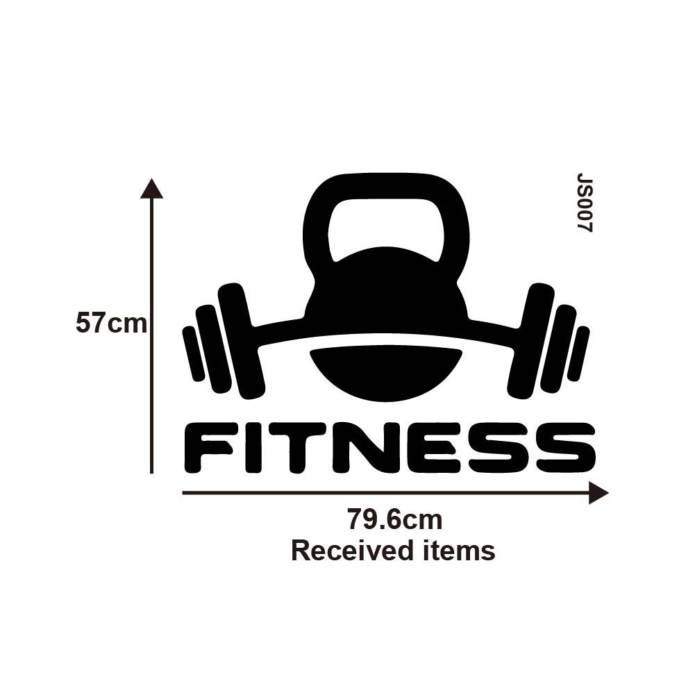 Picture of Fitness Weightlifting Fitness Living Room Bedroom Gym Wall Sticker Export Manufacturer European and American Proverbs Paper Js007