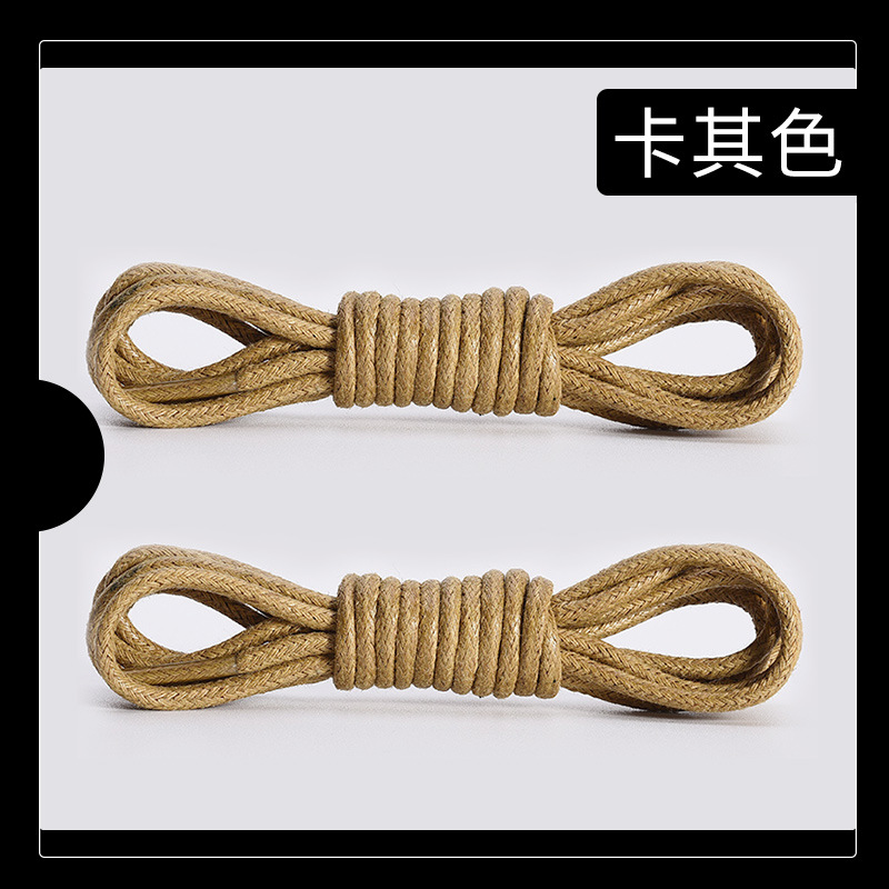 Picture of Wild elephant wholesale martin boots shoelace leather shoes boots brown white black wax rope round waxed shoelace rope a pair