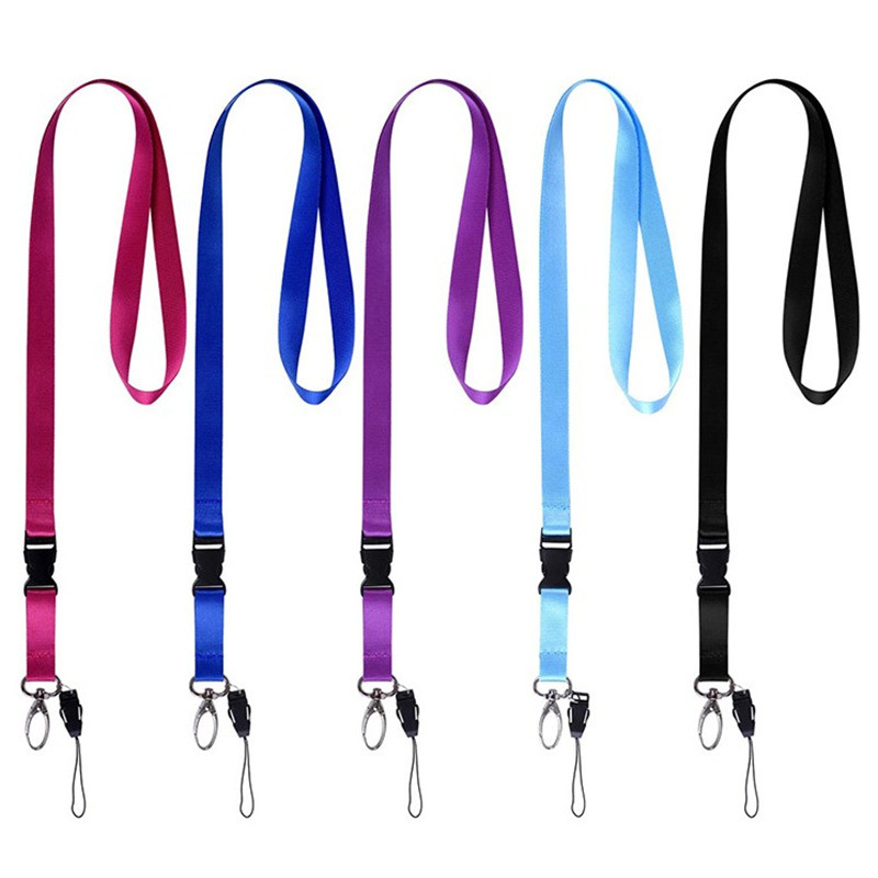 Picture of Cross-border ribbon polyester thermal transfer detachable certificate lanyard multi-color badge certificate lanyard printable logo