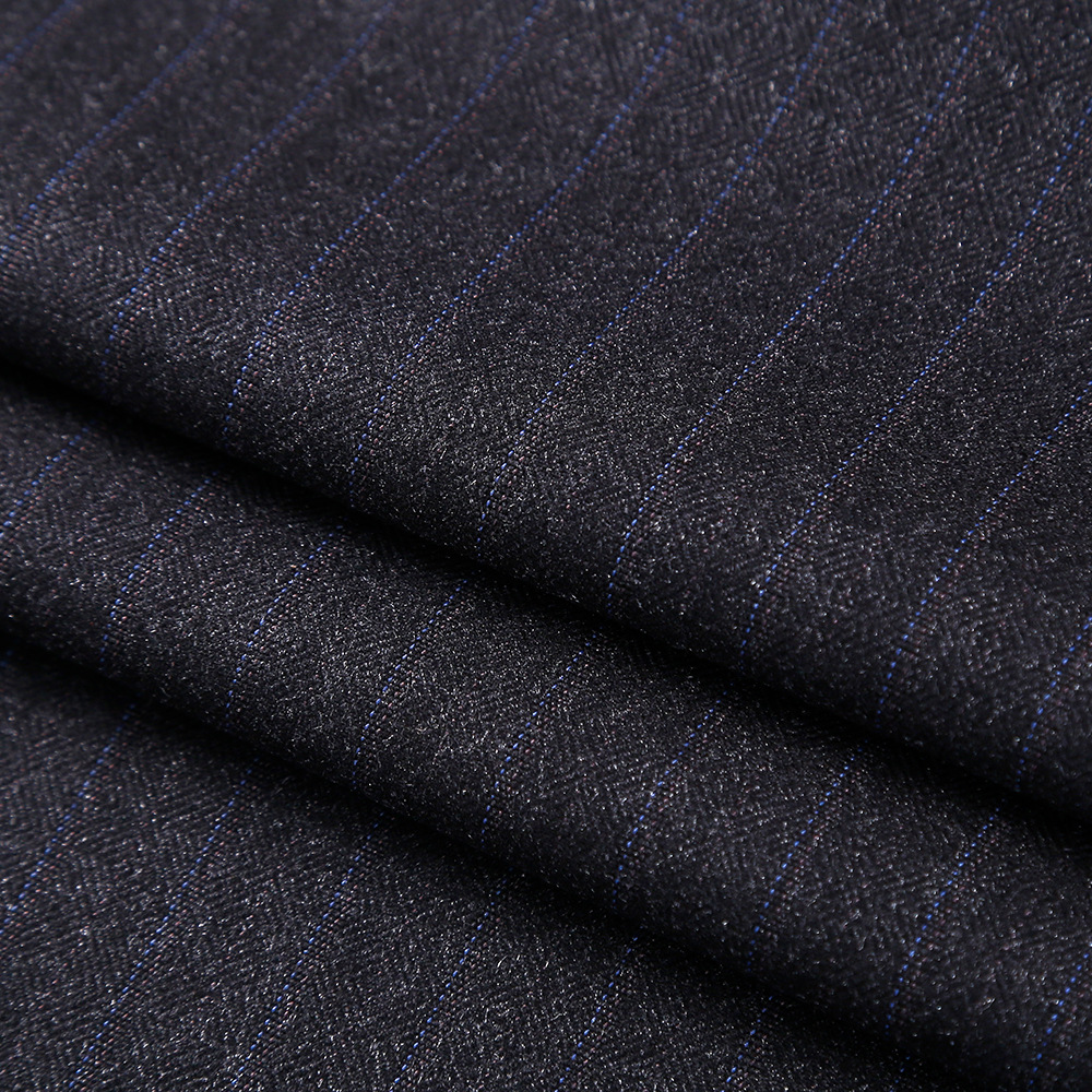 Picture of Premium Suit Fabric Tr Striped Uniform Fabric Tr Fabric High-Grade Gray Blended Pants Suit Fabric 6136