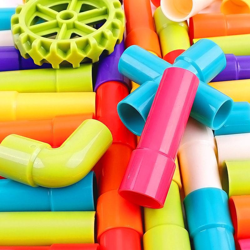 Picture of Children's Splicing Water Pipe Building Blocks Assembling Toys Assembling 3-4-6 Years Old 7 Years Old Plastic Assembling Boys' Educational