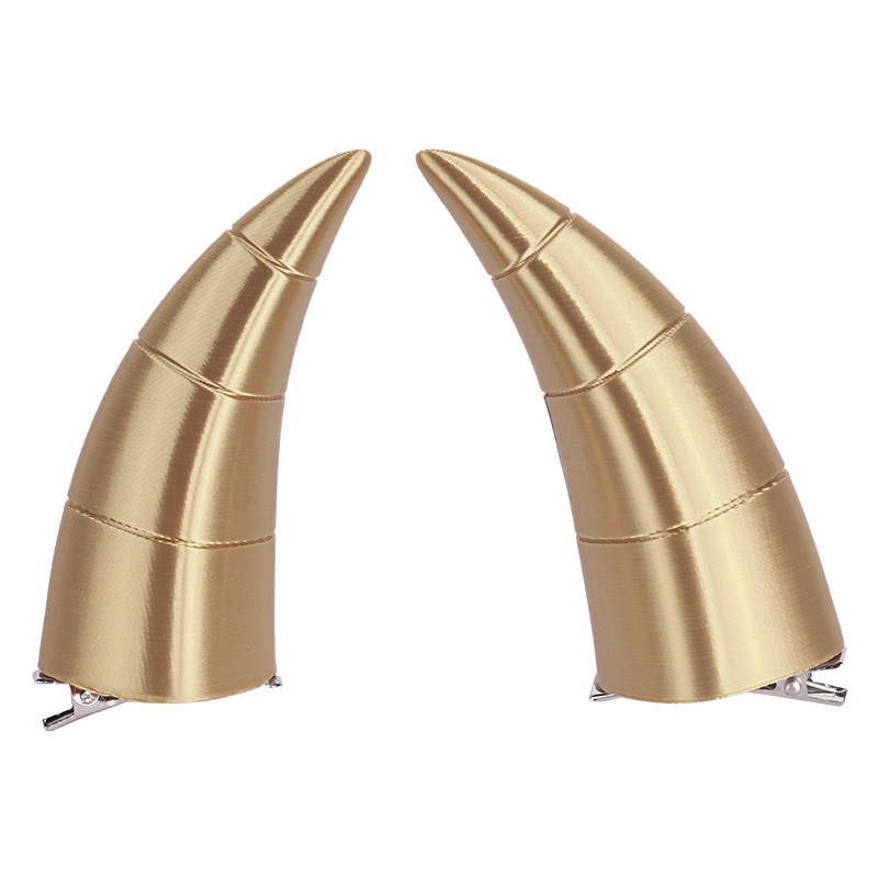 Picture of cosplay Universal Black Devil Horn Horn Halloween Headwear Accessories Props Cos Anime Hairpin 3D Headwear