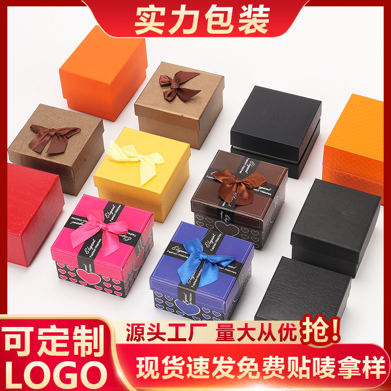 Cross-Border Spot Watch Packaging Box, Heaven and Earth Cover Jewelry Display Box, Paper Gift Watch Box, Portable Storage Watch Box