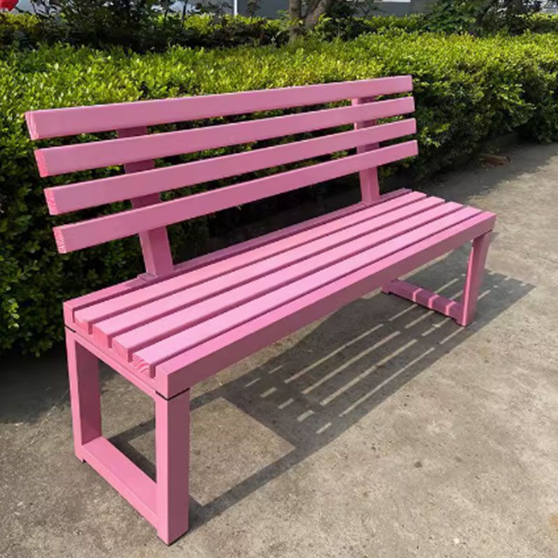 Park Chair Outdoor Bench Anti-Corrosion Wood Iron Courtyard Outdoor Shopping Mall Gym Rest Bench Bench Row Chair