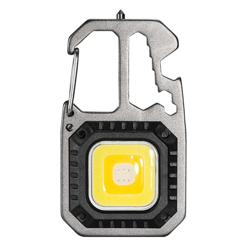 Cross-border mini portable keychain light strong light LED with magnet screwdriver multi-function cob work light Wholesale