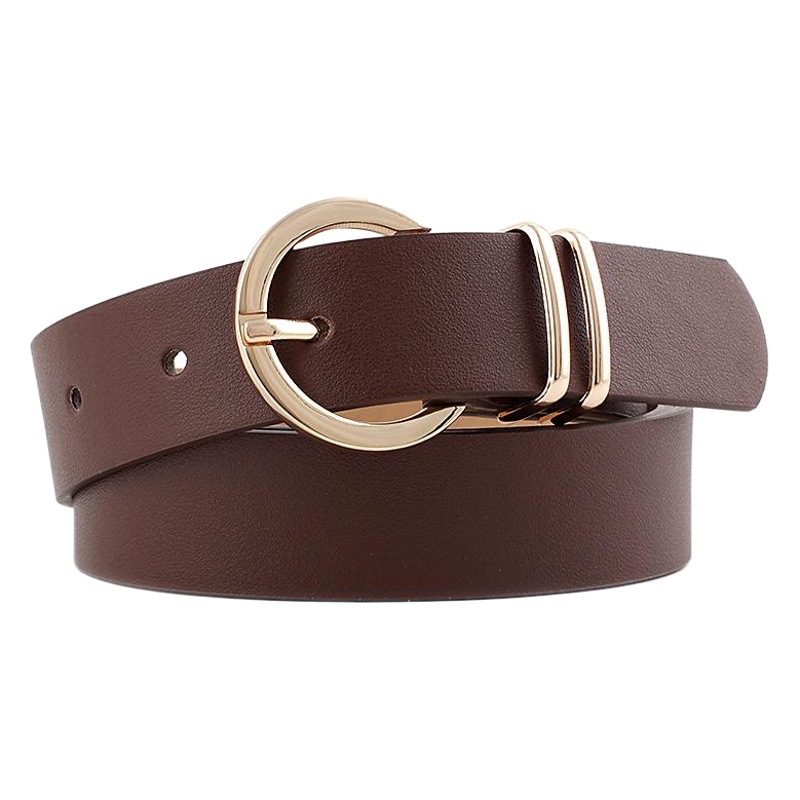 European and American women's decorative jeans belt women's high-end sense all-match fashion pin buckle simple pants belt in stock supply