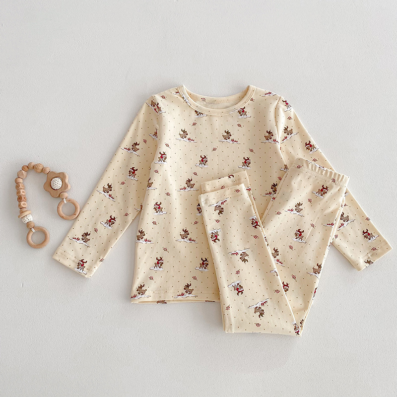 Picture of Children's Pajamas, Baby Autumn Clothes and Long Trousers, Kidsren's Home Clothes, Category a Pure Cotton Pajamas for Boys and Girls, Boys' Home Clothes