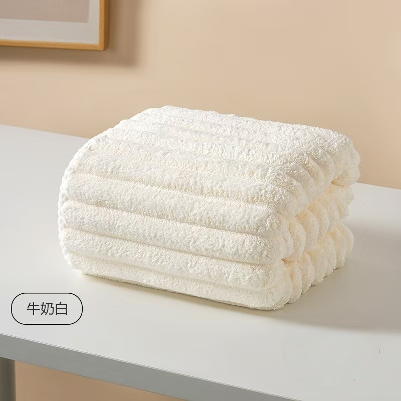 Picture of Yunduo Coral Velvet Bath Towel and Shower Cap for Women's Household Water-Absorbent, Quick-Drying, Non-Shedding, Thickeneded Bath Towel, Bath Towel and Hair Drying Cap