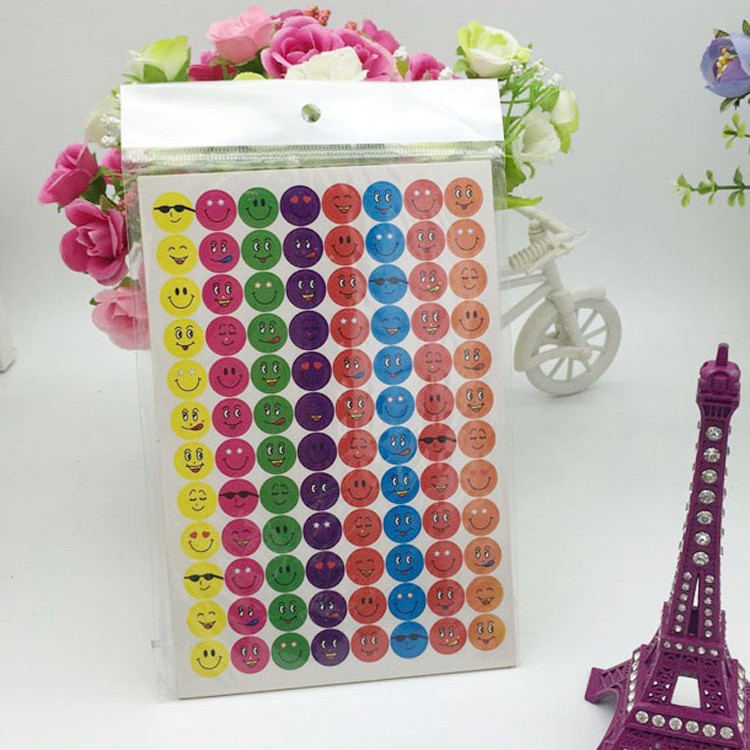 Picture of Spot smiley stickers children's kindergarten reward stickers color digital alphabet sticker sticker wholesale