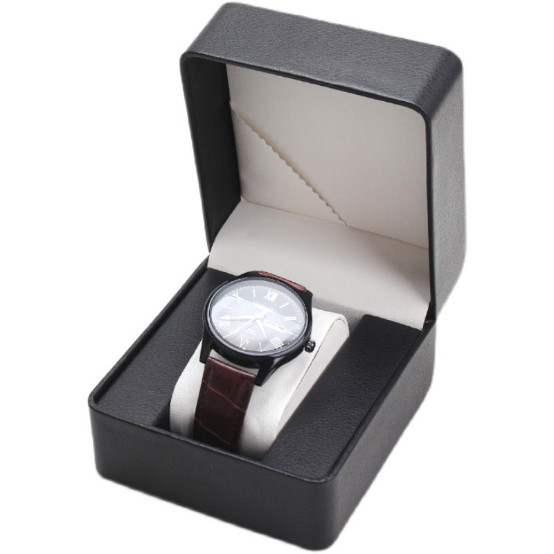 Picture of Pu Leather Frosted Rounded Corner Watch Box Display Square Box High-End Watch Packaging Box Gift Storage Box in Stock