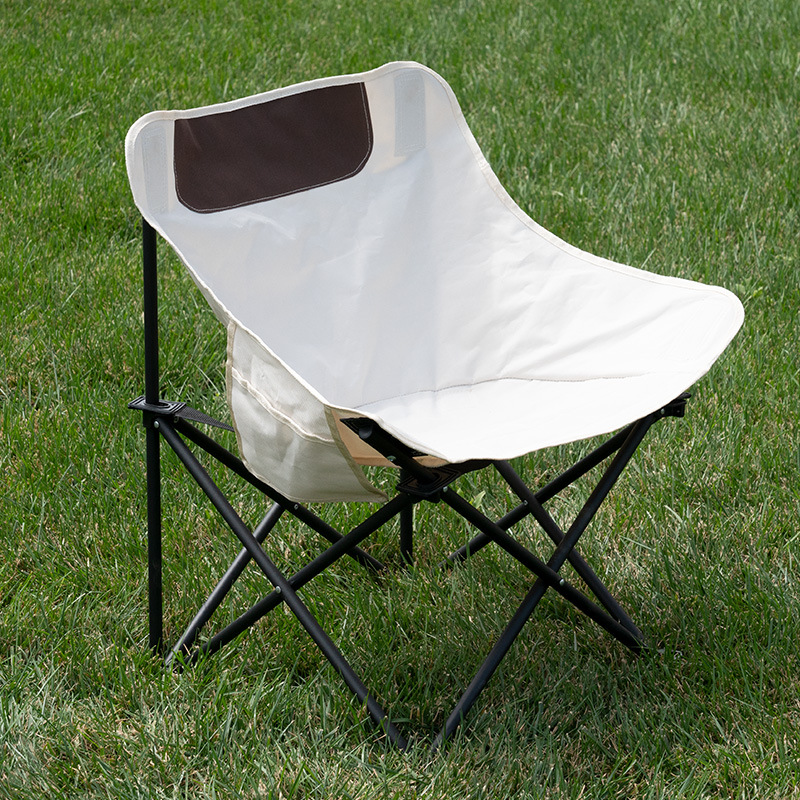 Outdoor Folding Chair Moon Chair Portable Camping Chair Art Student Sketching Chair Recliner Fishing Chair with Backrest Comfortable Chair