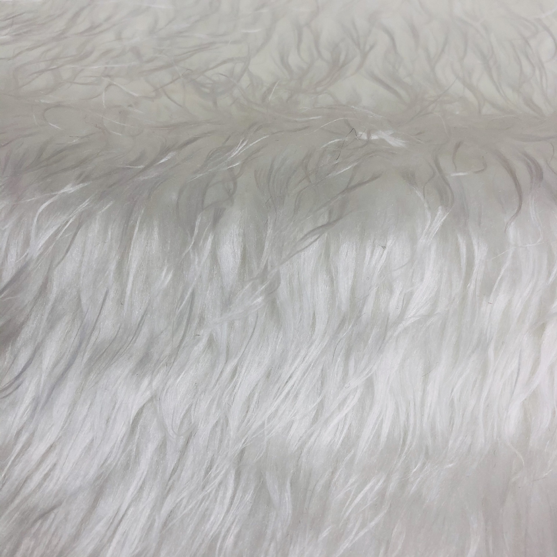 Picture of in stock 6cm Plush Plush Fabric White Long Hair Toy Christmas Decoration Clothing Fabric