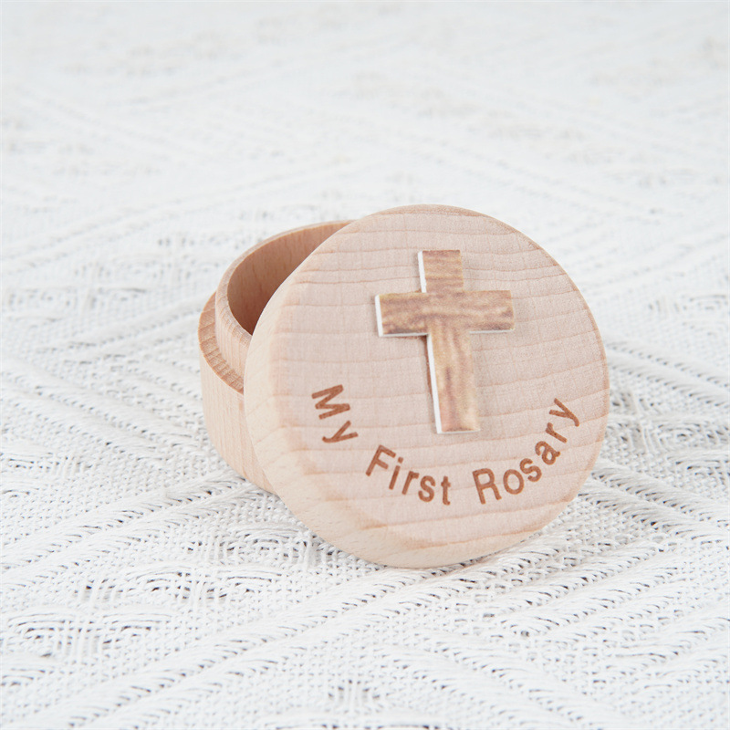 Picture of Cross-Border Amazon Deciduous Tooth Box Jewelry Box Cross Storage Box Necklace Storage Box Rosary Bracelet Collection Box