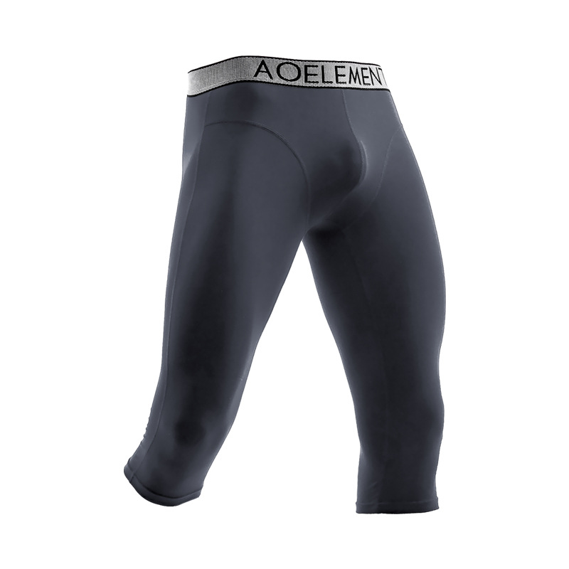 Picture of Men's Anti-wear Leg Sports Long Leg Panties Cropped Panties Men's Quick-drying Boxers Running Long Boxers