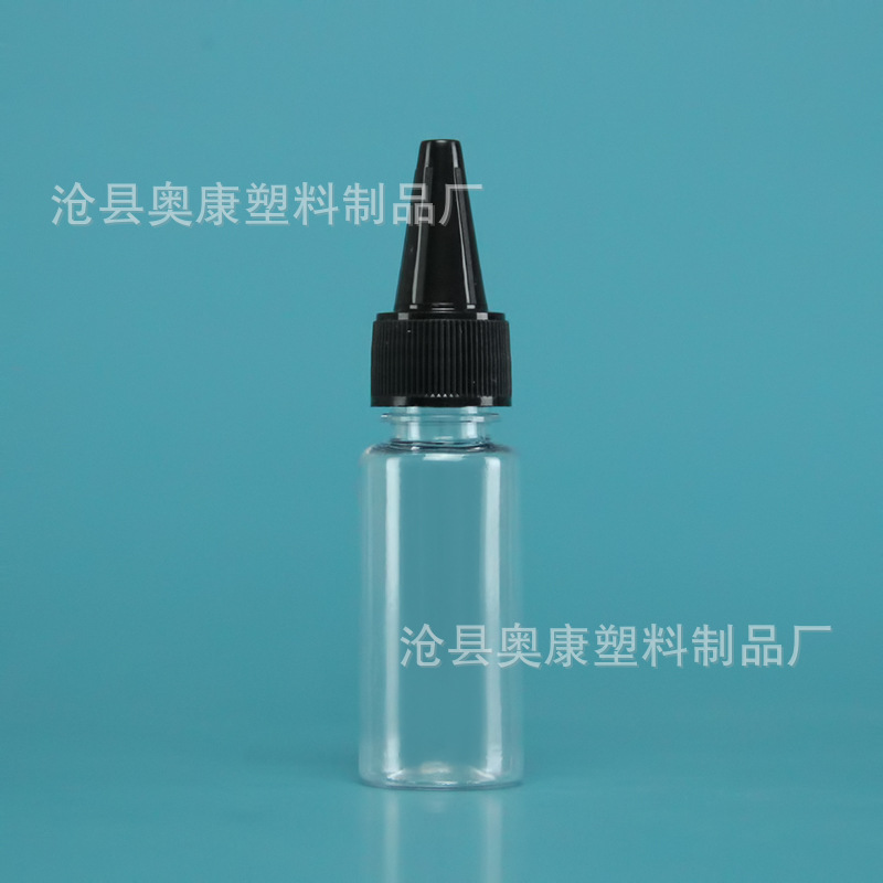 Picture of Spot thickened 10ml 20ml 30ml pointed nose bottle sand painting bottle PET plastic bottle ink bottle