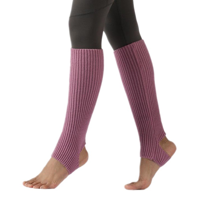 Korean version of Latin dance leg knitted sports protective wool yoga boots long straight yoga socks wholesale