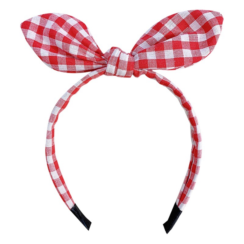 Children's headband South Korea little girl cute rabbit ears hair pressing headband Internet celebrity baby non-slip floral fabric headdress