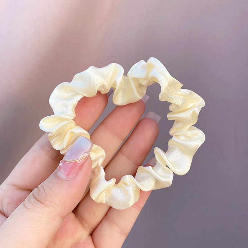 Picture of Cross-border large intestine ring hair ring South Korea knot east ins solid color net red hair rope simple hair accessories factory wholesale