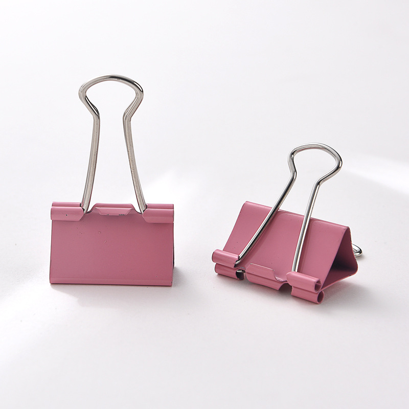 Picture of Cross-Border special color long tail clip small fresh dovetail clip hand account clip 32MM 25MM 19mm reverse tail clip wholesale