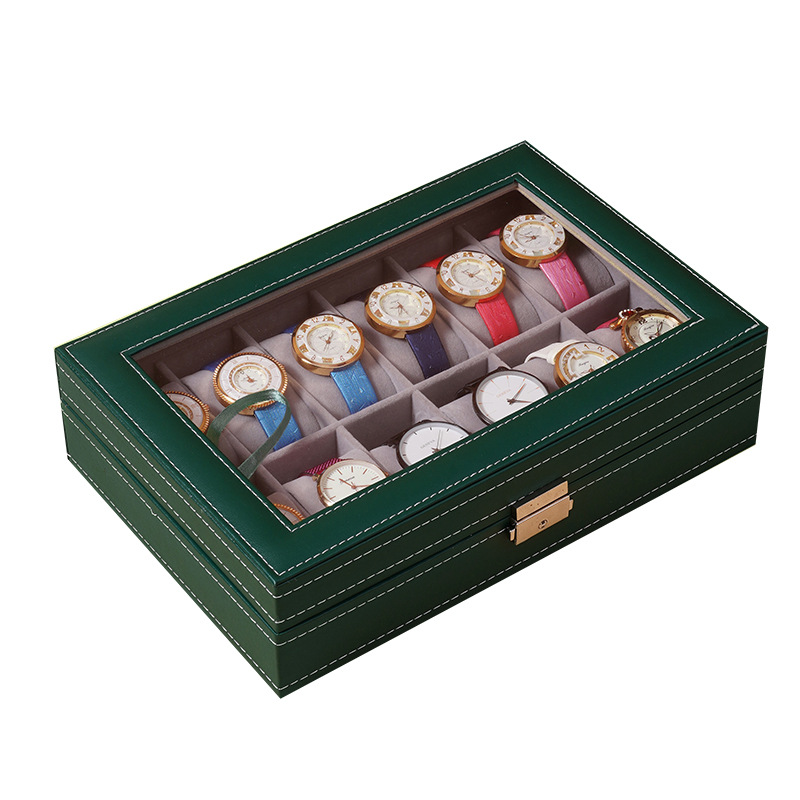Picture of Independent skylight watch display box household watch storage box with glass exquisite dustproof watch display box