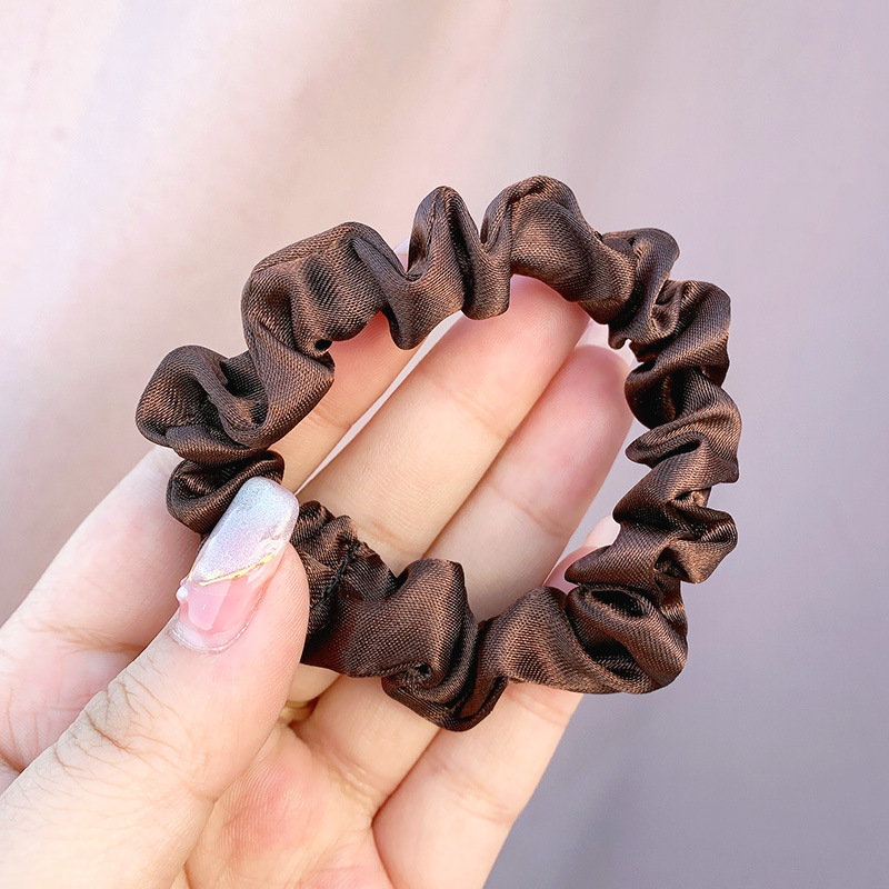 Picture of Cross-border large intestine ring hair ring South Korea knot east ins solid color net red hair rope simple hair accessories factory wholesale