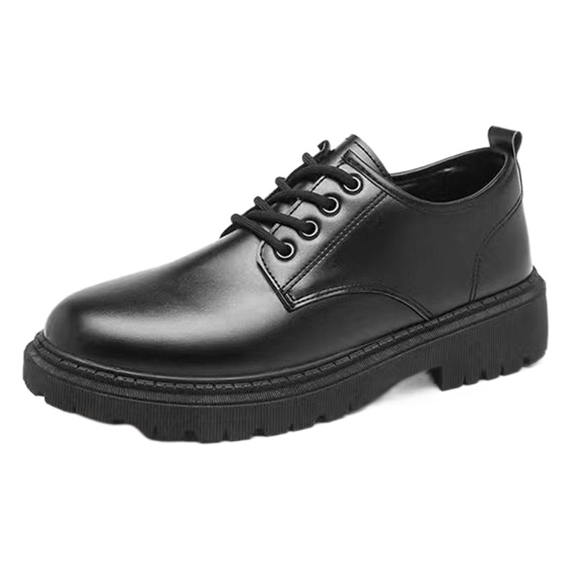 Business Leather Shoes Men's Summer 2025 New Youth British Style Student Suit Men's Round Toe Casual Trendy Shoes