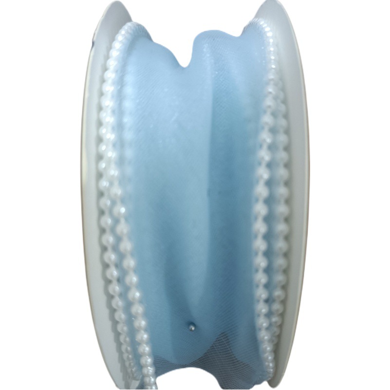 4cm6cm wide pearl fishtail yarn ribbon flower packaging handmade diy material cake box bow ribbon