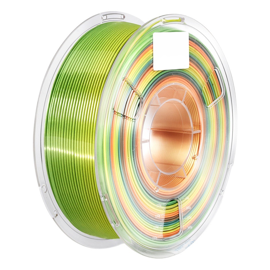 Source factory 3D printing consumables PLA silk rainbow gradient 3D printer wire 1.75mm net weight 1kg