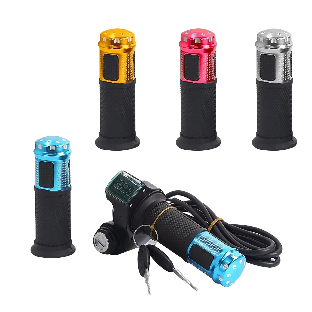 Cross-border hot-selling red screen regular lock electric car turn handle electric scooter accessories speed control handle throttle handle