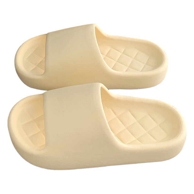 Couple's Casual Home Slippers Eva New Popular Simple Pure Color Quilted Bottom Sandals for Men and Women