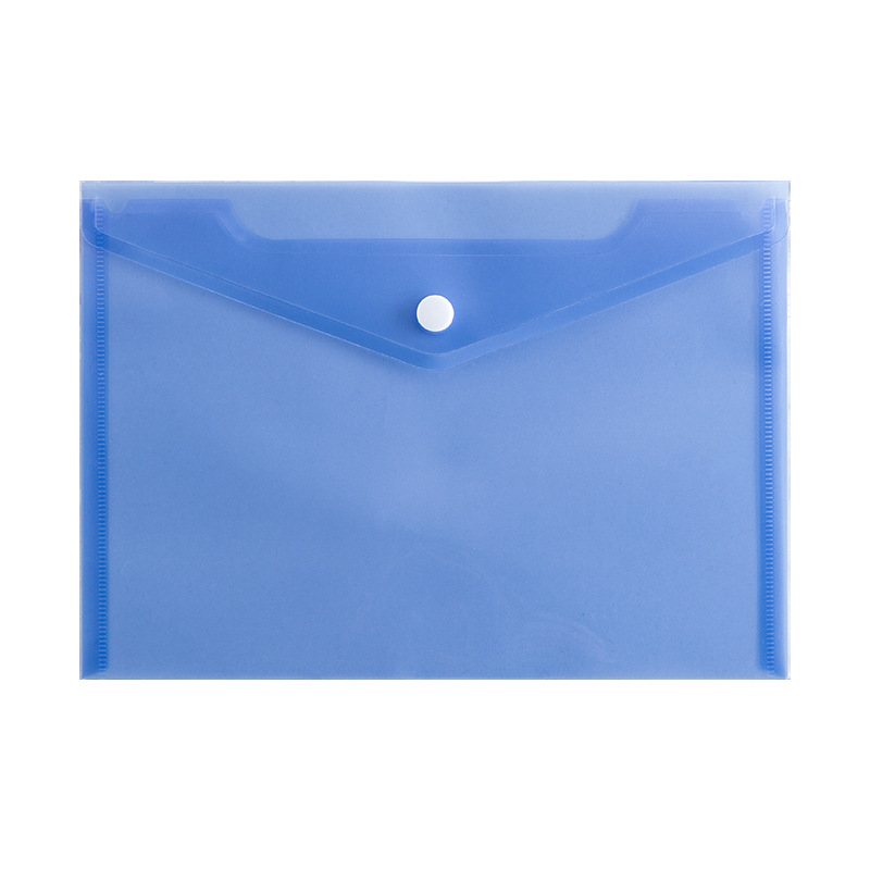 Picture of Source factory wholesale A4 plastic PP file bag transparent A5 snap bag advertising folder security deposit bag custom