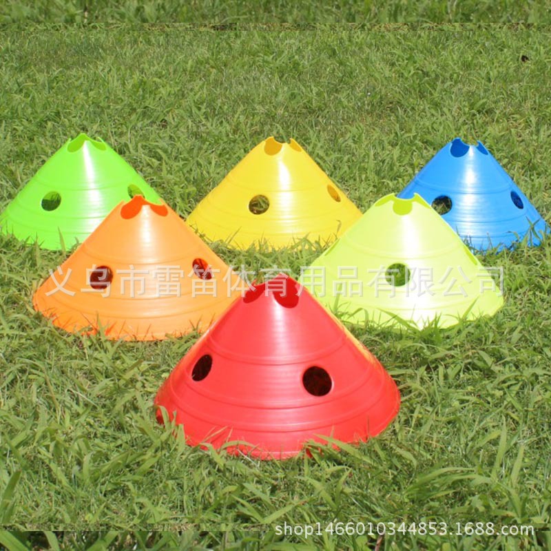 Wholesale 30cm Large Flower Mouth with Hole Logo Disc Logo Plate Football Training Hurdles Can Hold the Logo Pole