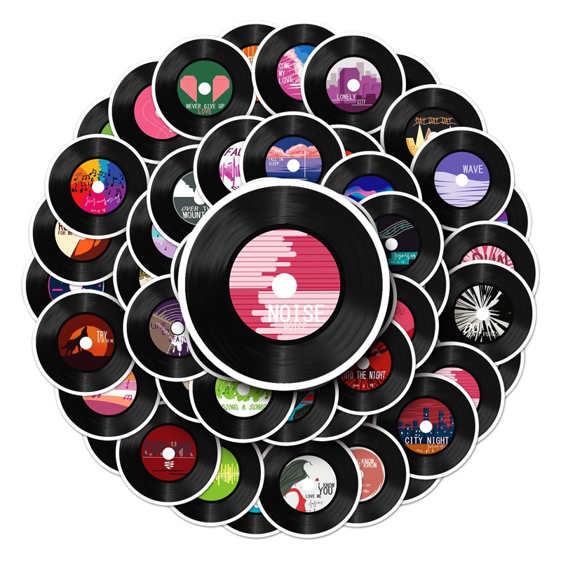 50 Records Graffiti Original Hand-painted Goo Card Hand Account Creative Decoration DIY Mobile Phone Shell Luggage Sticker Waterproof