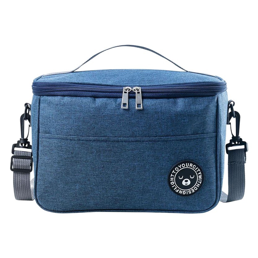 Picture of Lunch Box Handbag Square Insulation Bag Aluminum Foil Thickened Lunch Bag Large Capacity picnic bag for office workers and students with meals