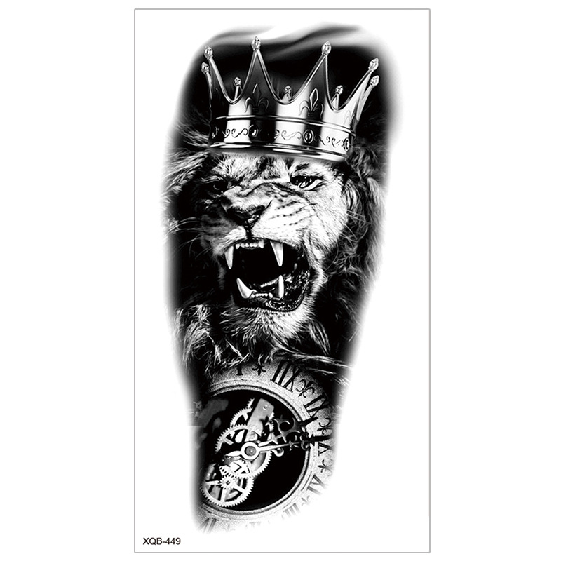 Picture of New Half Arm Tattoo Stickers Cross-border Amazon Hot Selling Set Dark European and American Realistic Waterproof Tattoo Stickers Wholesale