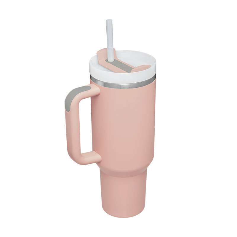 Picture of Cross-border 40oz generation second generation car cup 304 stainless steel handle thermos cup large capacity straw ice cup
