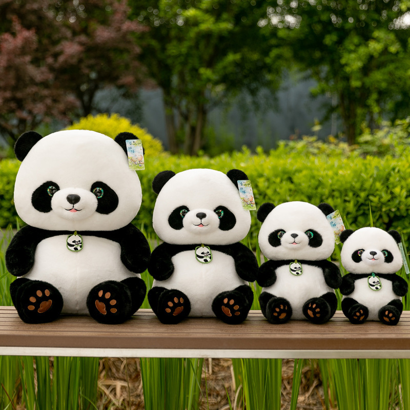 Picture of Ins Panda Plush Toy Beibei Doll Sichuan Travel Souvenir Doll Short Plush Simulation