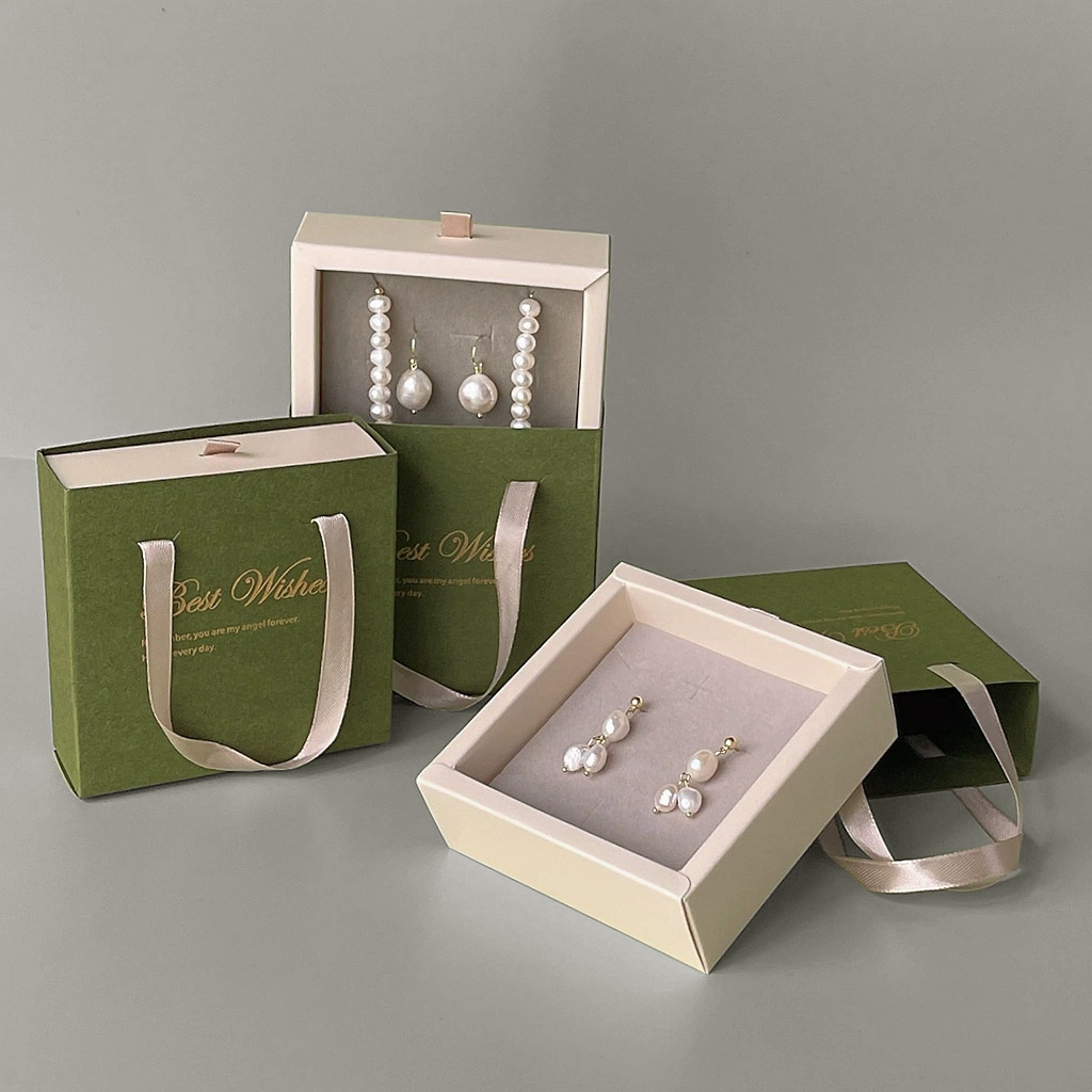 Jewelry gift advanced handbag packaging box earrings bracelet art packaging gift bag a generation of available