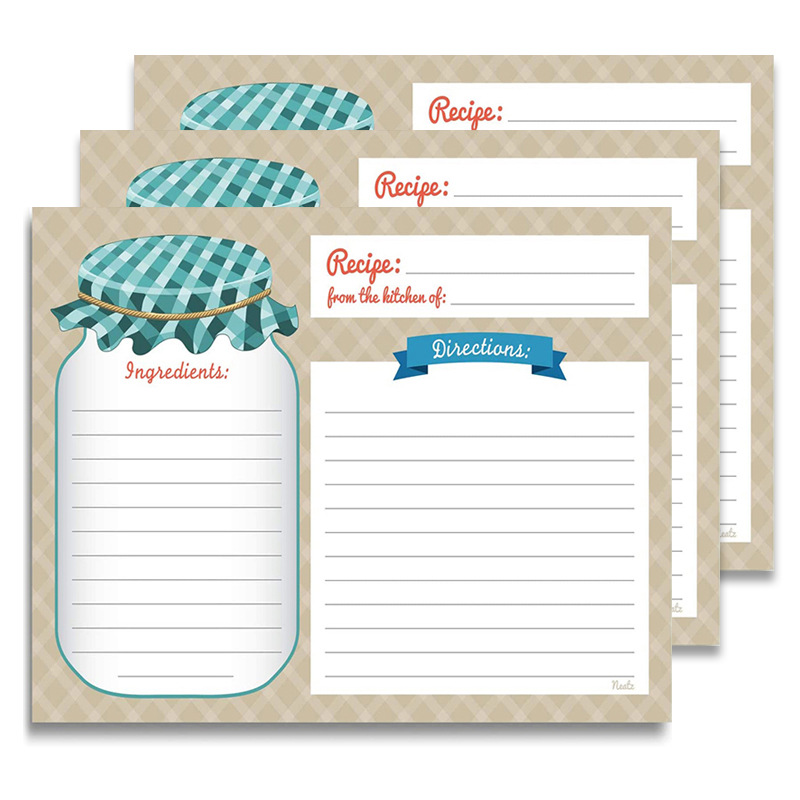 Picture of Cross-border wholesale Kitchen recipe card double-sided blank handwritten card 14 * 10cm gift insert message greeting card