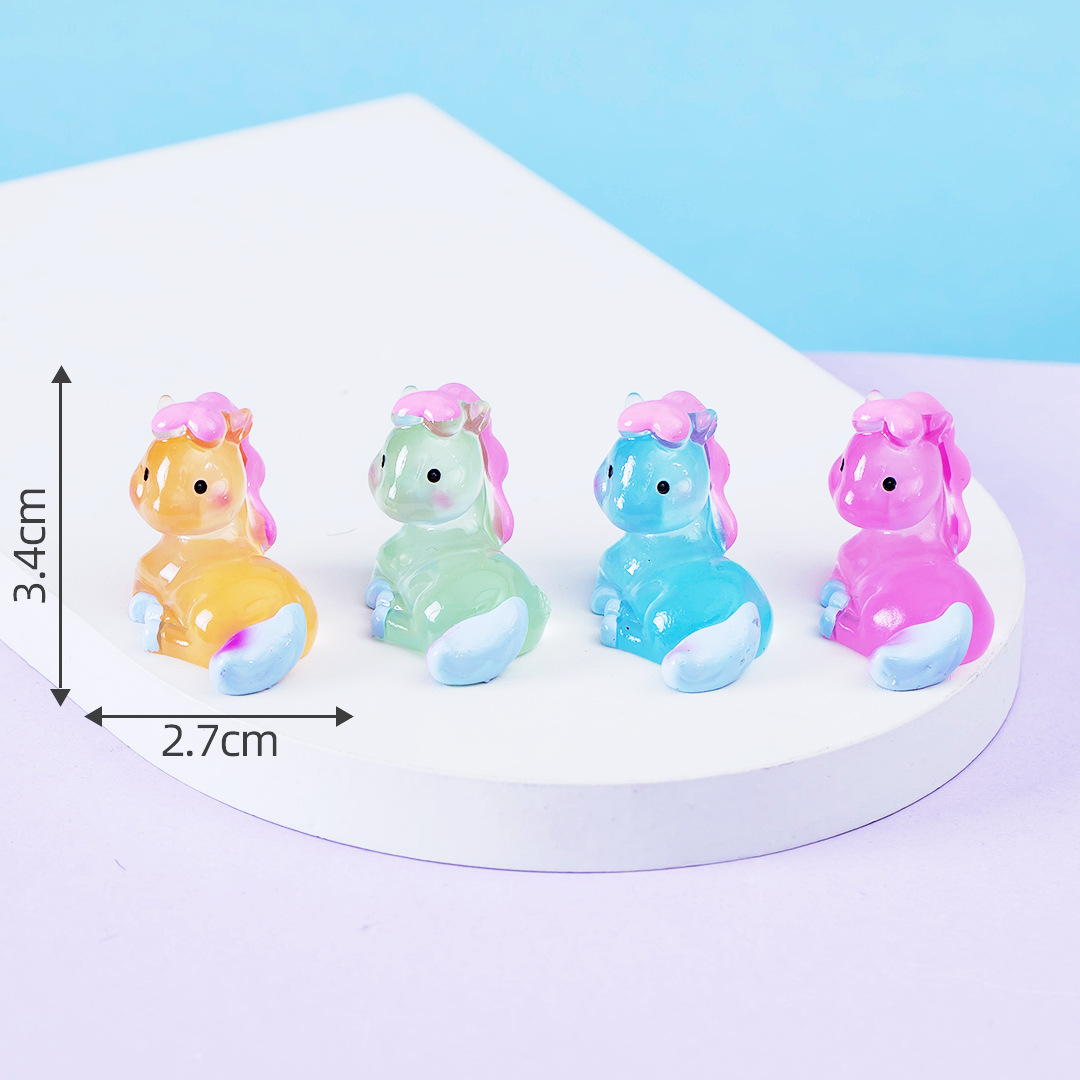 Picture of Micro landscape creative cute luminous twelve zodiac animal doll decoration accessories car desktop small ornaments