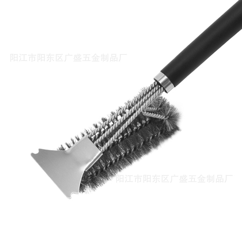 Picture of BBQ cross-border cleaning barbecue brush steel wire brush barbecue grill net Brush grill steel wire brush cleaning brush barbecue tools