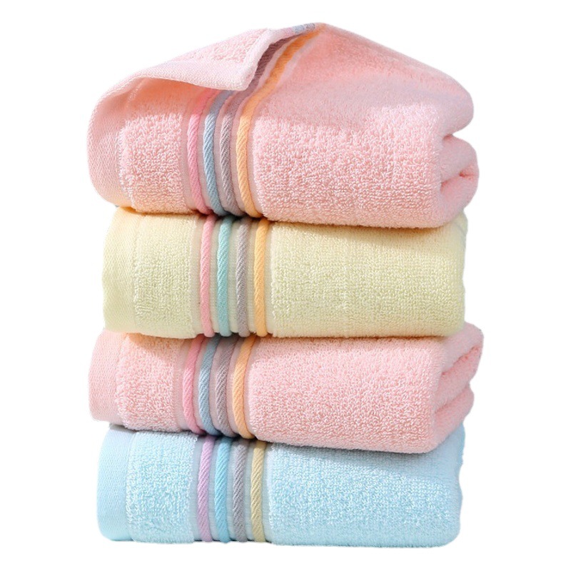 Towel Cotton Wholesale Household Adult Face Wash Face Towel Soft Absorbent Company Labor Protection Gift Towel Embroidered logo