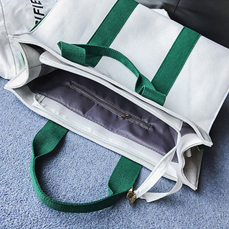 Picture of Canvas Bag Fashion Shopping Portable Cotton Bag Advertising Bag Corporate Three-Dimensional Environmentally Friendly Crossbody Printed Gift