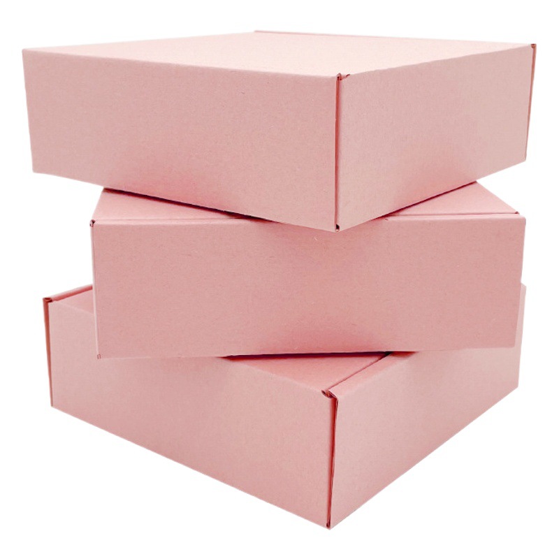 Extra Hard Lotus Root Starch Color Flying Machine Box Rectangular Mobile Phone Shell Card-out Express Packing Box ins Style Color Folding Carton