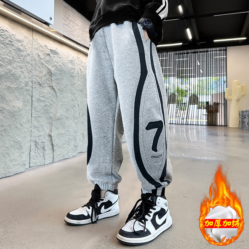 Picture of Boys' Lightweight Pants Spring and Autumn 2025 Children's Long Pants for Older Students Trendy Korean Style Sports Pants