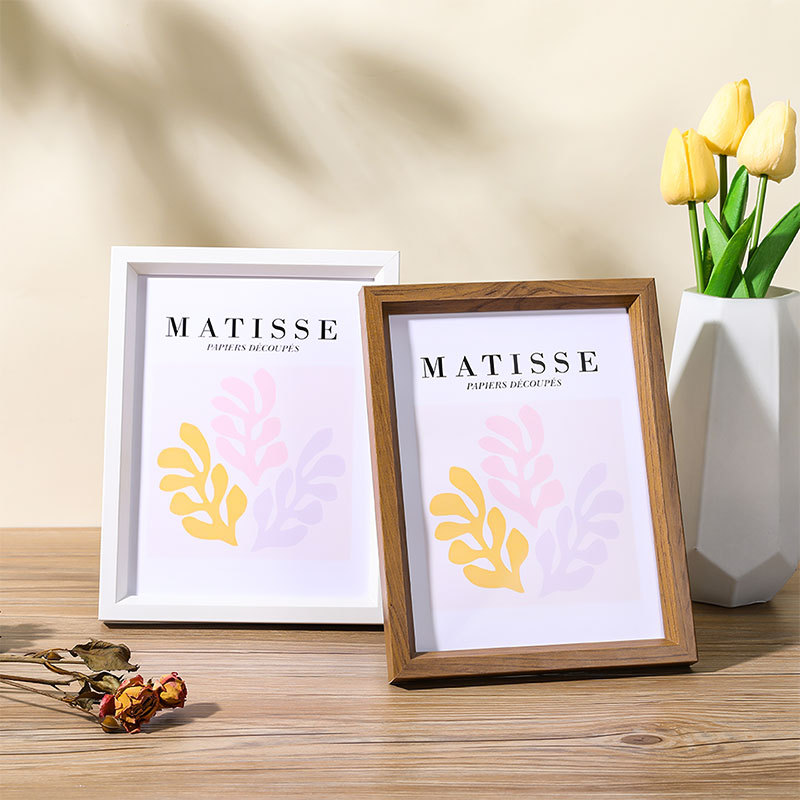 Picture of Simple wooden photo frame table wholesale 5 inch 6 inch 7 inch 8 inch 10 inch a4 creative children's picture frame wall frame
